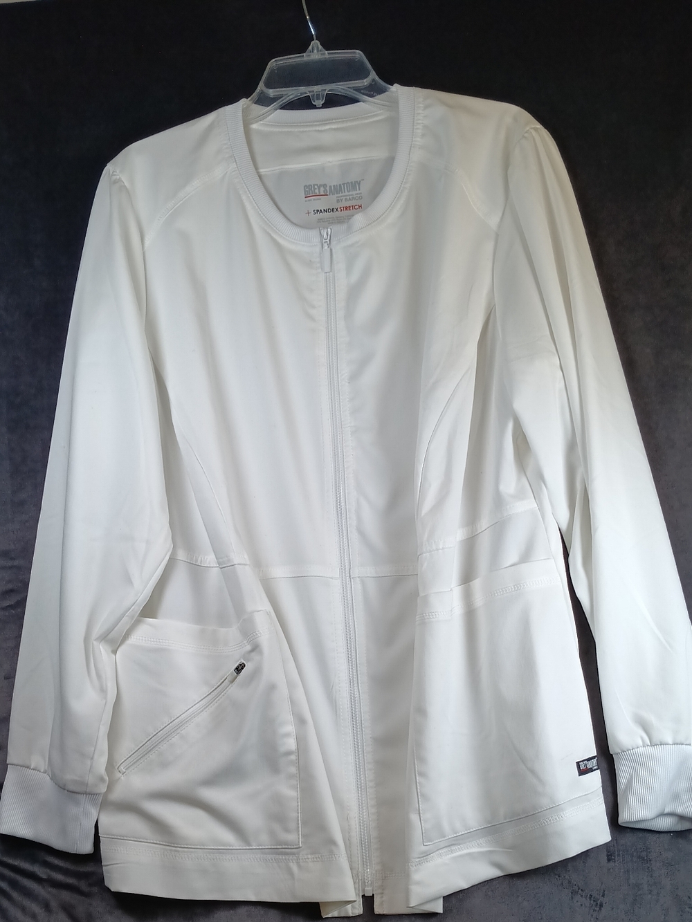 Grey's Anatomy White Zip Front Medical Jacket